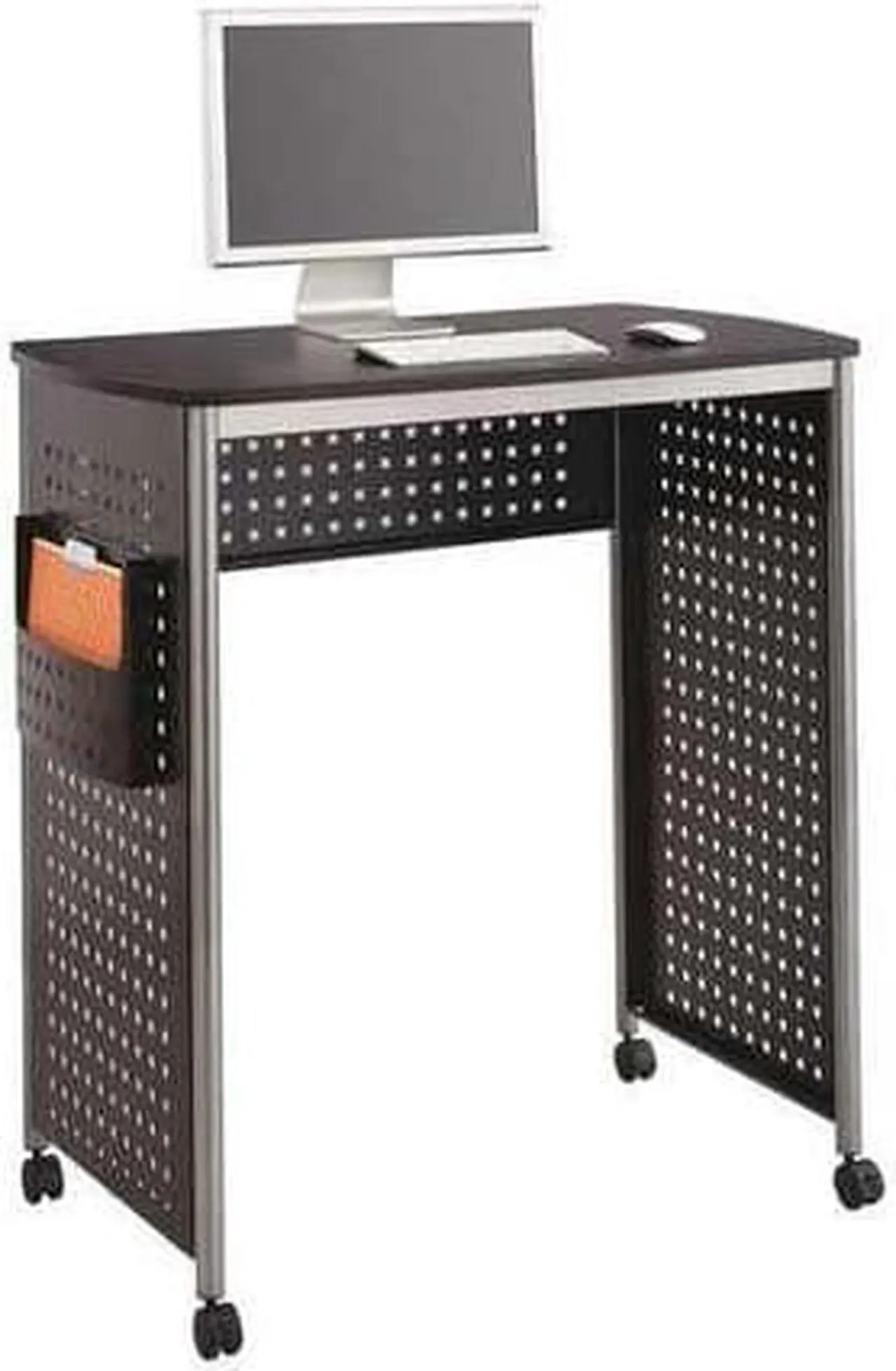 Alt view image 4 of 6 - Scoot Stand-Up Workstation, 39 1/2w X 23 1/4d X 42h, Black