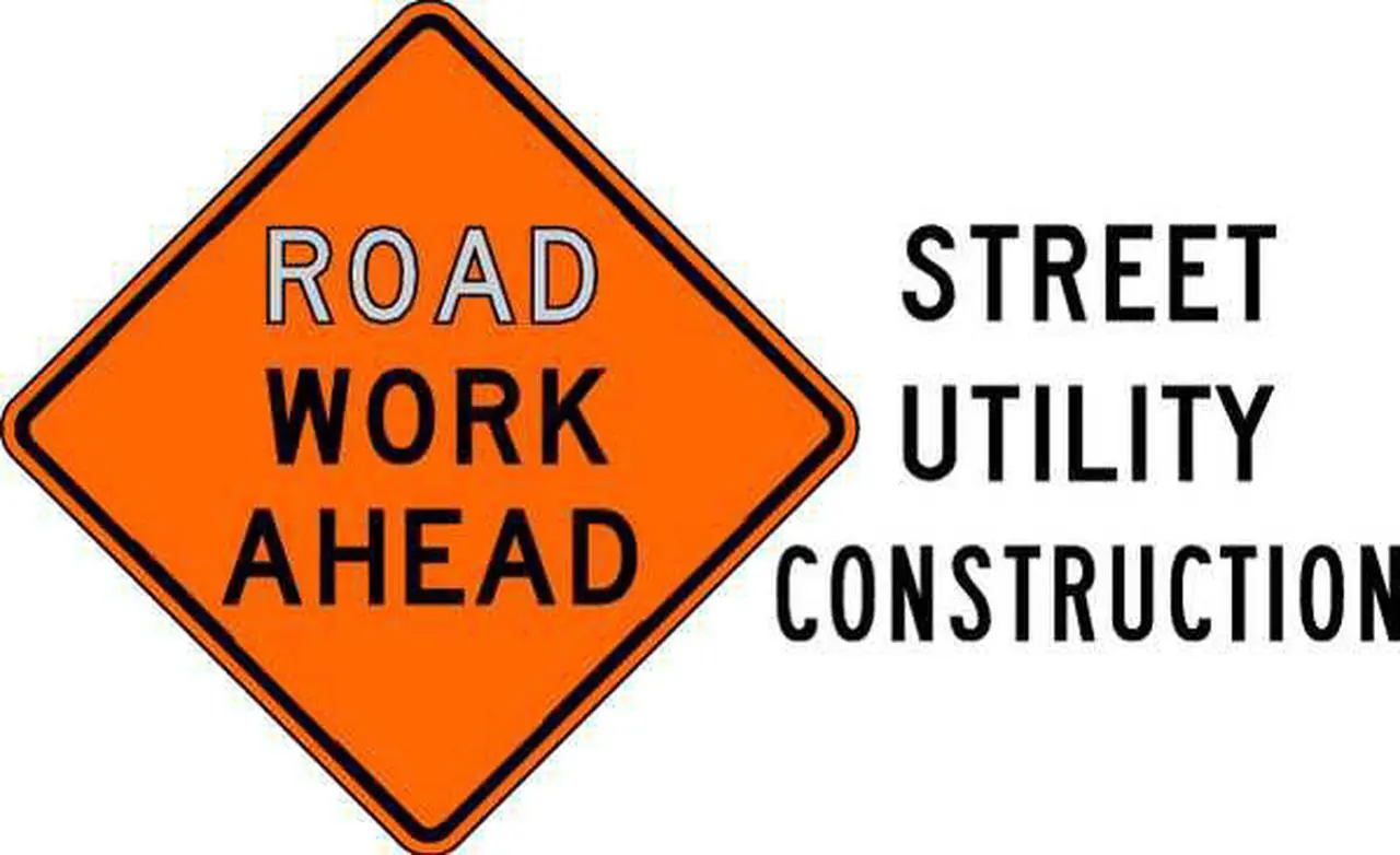 Alt view image 3 of 3 - LYLE W20-1D-30HA Work Ahead Sign,30 x 30In,BK/ORN,Text