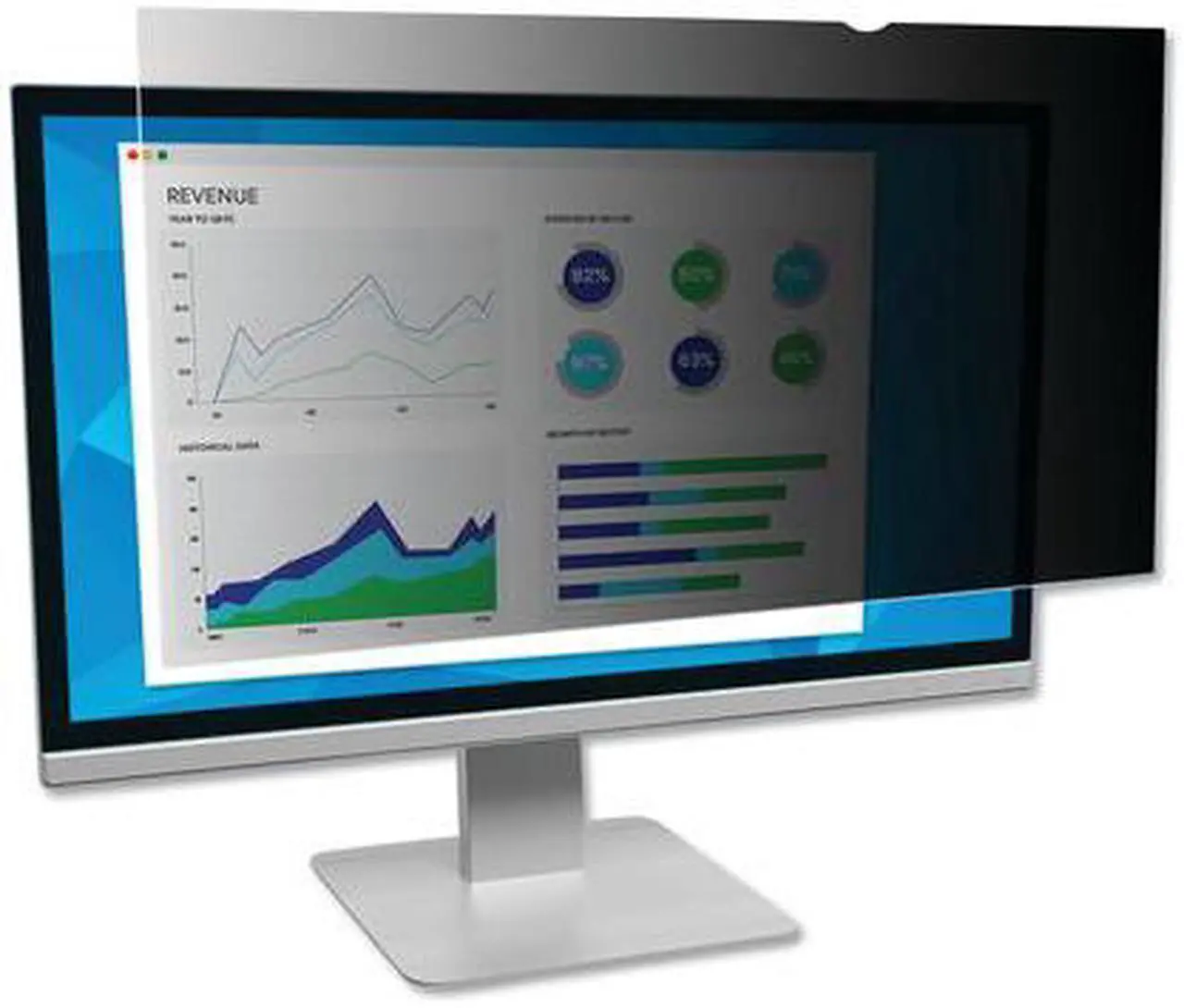 Alt view image 19 of 20 - 3M Frameless Notebook/Monitor Privacy Filters for 34 Widescreen Monitor 21:9