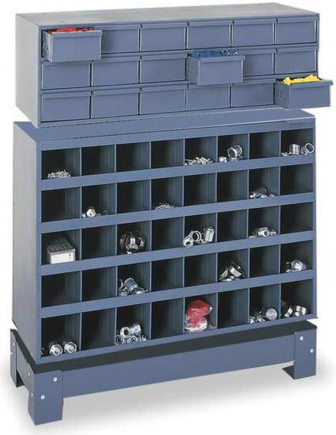 Alt view image 4 of 9 - DURHAM MFG 359-95 Prime Cold Rolled Steel Pigeonhole Bin Unit , 12 in D x 23