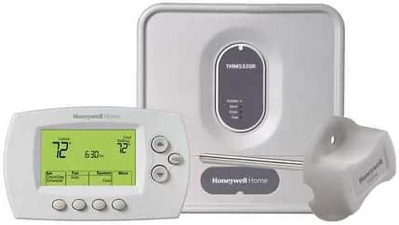 Alt view image 7 of 10 - Honeywell YTH6320R1001 Wireless Thermostat System Kit With Programmable Thermostat