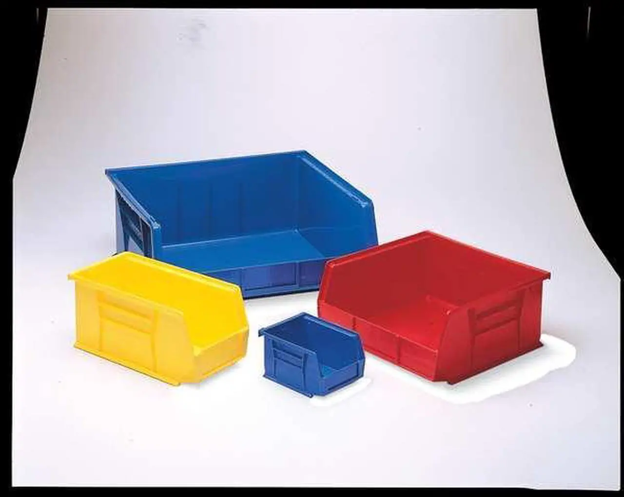 Alt view image 4 of 7 - AKRO-MILS 30250RED Hang & Stack Storage Bin, 16-1/2 in W x 14-3/4 in L x 7 in