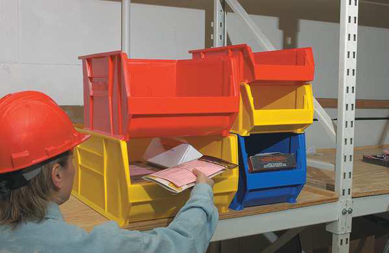 Alt view image 5 of 6 - AKRO-MILS 30282BLUE Blue Super Size Bin, 20"L x 12-3/8"W x 12"H