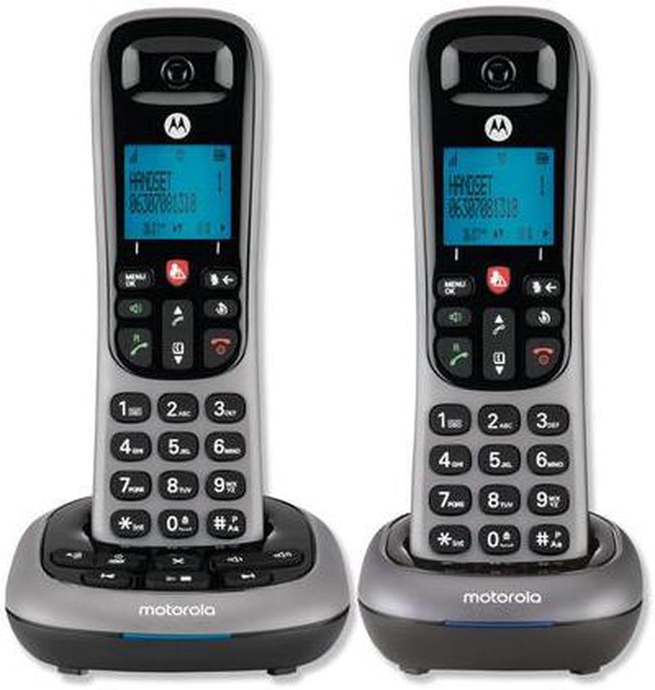 Alt view image 16 of 20 - Motorola MOTO-CD4012 Integrated Cordless ITAD 2HS Caller ID Answering Machine