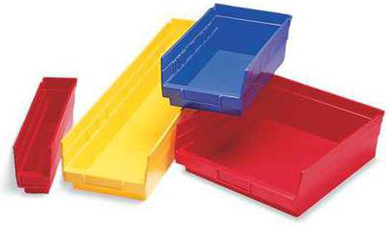 Alt view image 3 of 7 - AKRO-MILS 30120BLUE Shelf Storage Bin, Plastic, 4 1/8 in W x 4 in H x 11 5/8 in