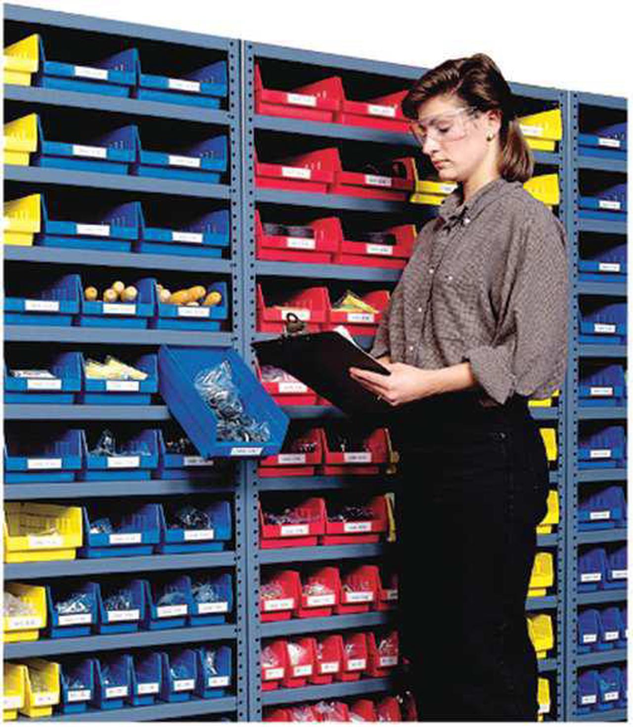 Alt view image 5 of 7 - AKRO-MILS 30120BLUE Shelf Storage Bin, Plastic, 4 1/8 in W x 4 in H x 11 5/8 in