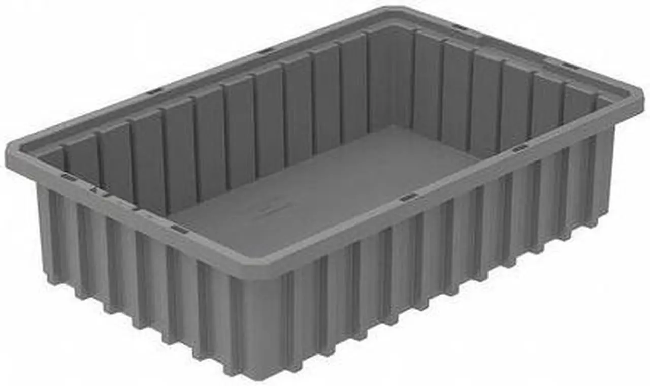 Main image of AKRO-MILS 33164GREY Industrial Grade Polymer, Divider Box, Gray, 16 1/2 in L, 4