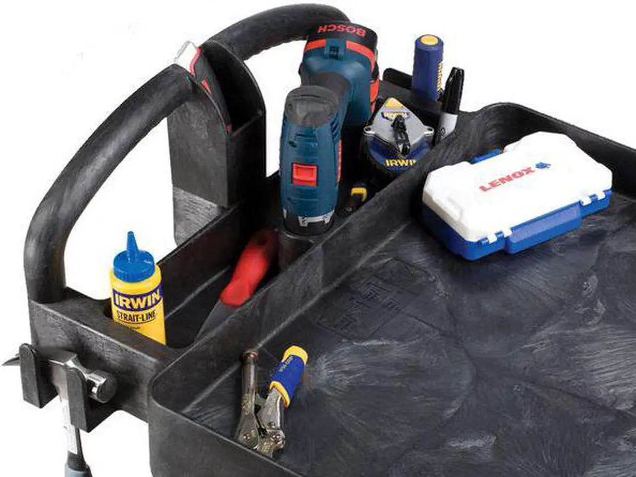 Alt view image 5 of 8 - RUBBERMAID FG452088BLA Structural Foam Utility Cart with Deep Lipped Plastic