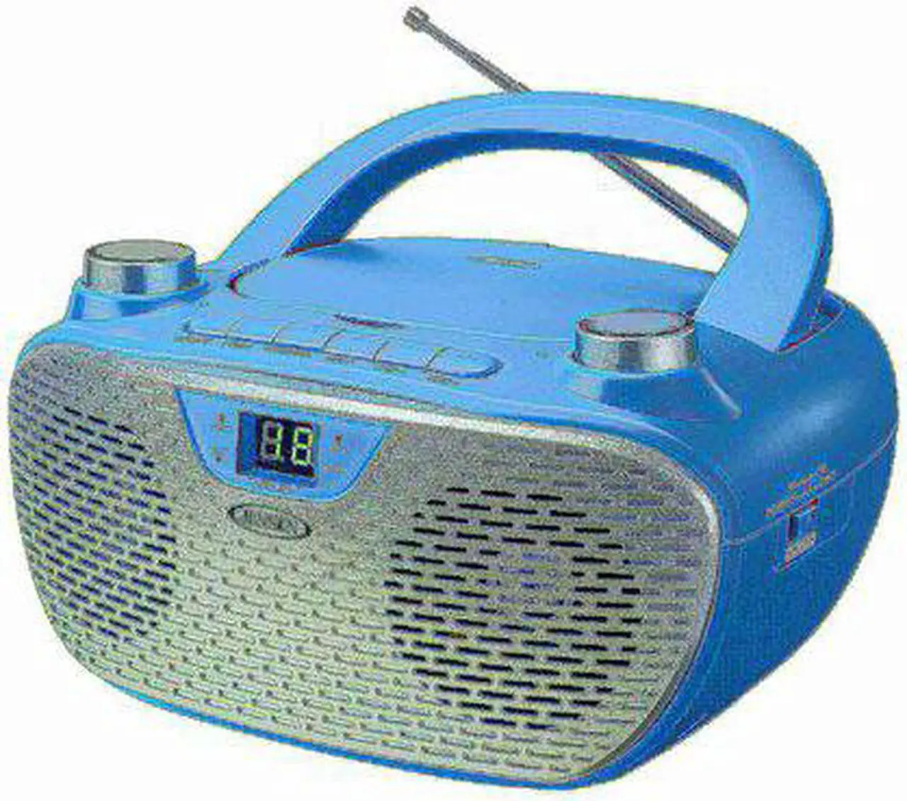 Alt view image 2 of 5 - jensen cd-485-bl portable stereo cd player with am/fm stereo radio