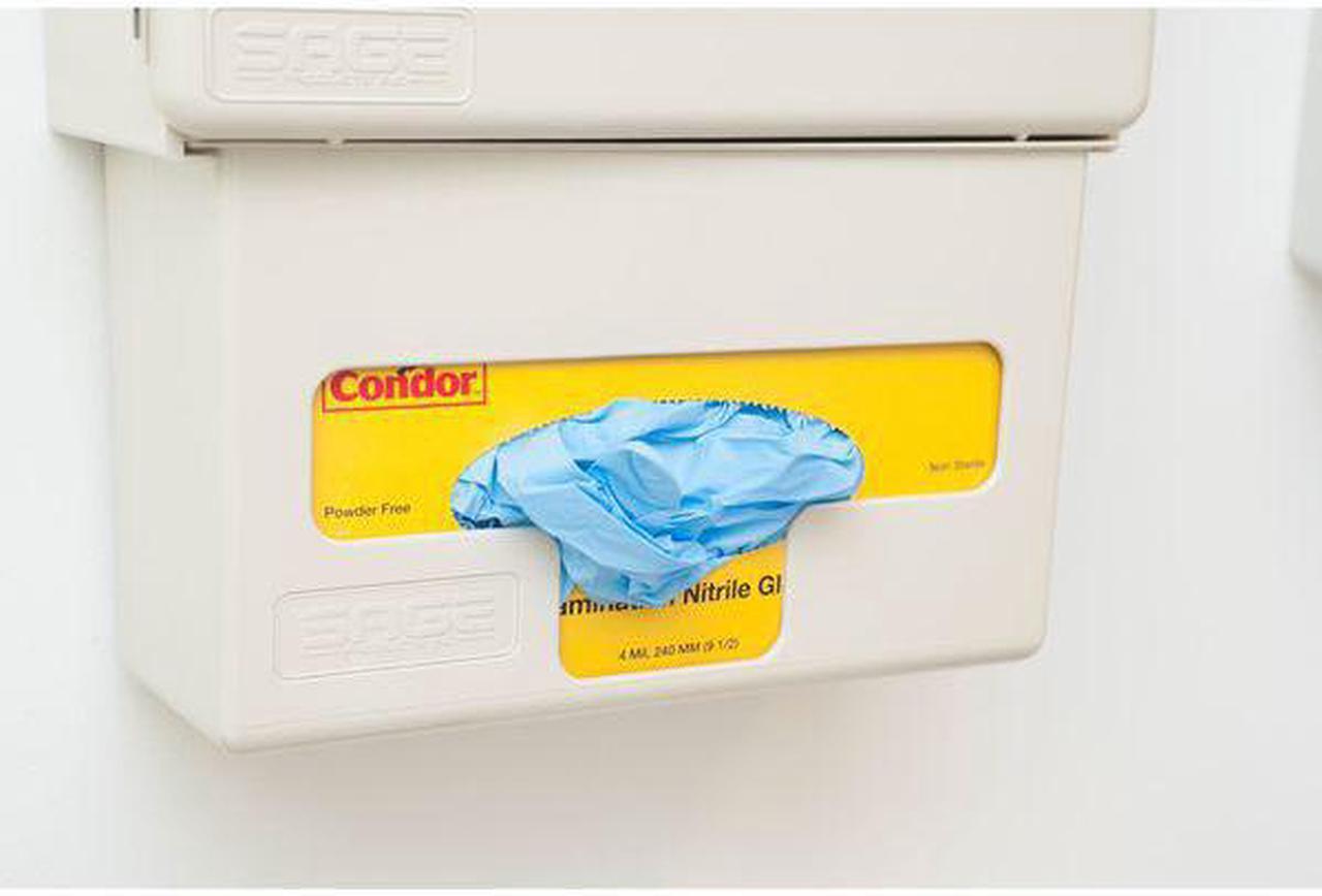 Alt view image 3 of 3 - CONDOR 2VLY5 Disposable Gloves, Nitrile, Powder Free, Blue, XL, 100 PK