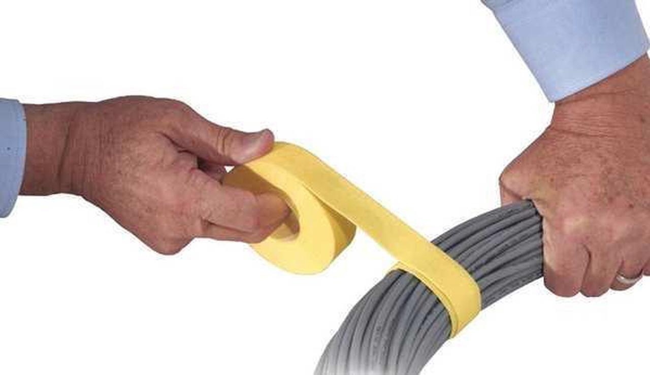 Alt view image 4 of 6 - Rip-tie Hook-and-Loop Cable Tie Black  Polyester/Polyethylene  G-05-030-BK