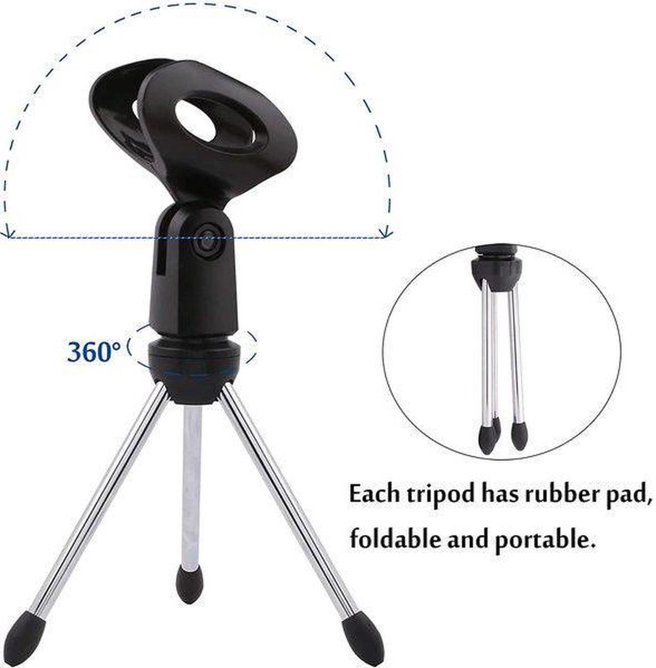 Alt view image 2 of 15 - 5 CORE MINI TRIPOD MIC STAND Microphone Stand Tripod Tabletop Desktop Mini