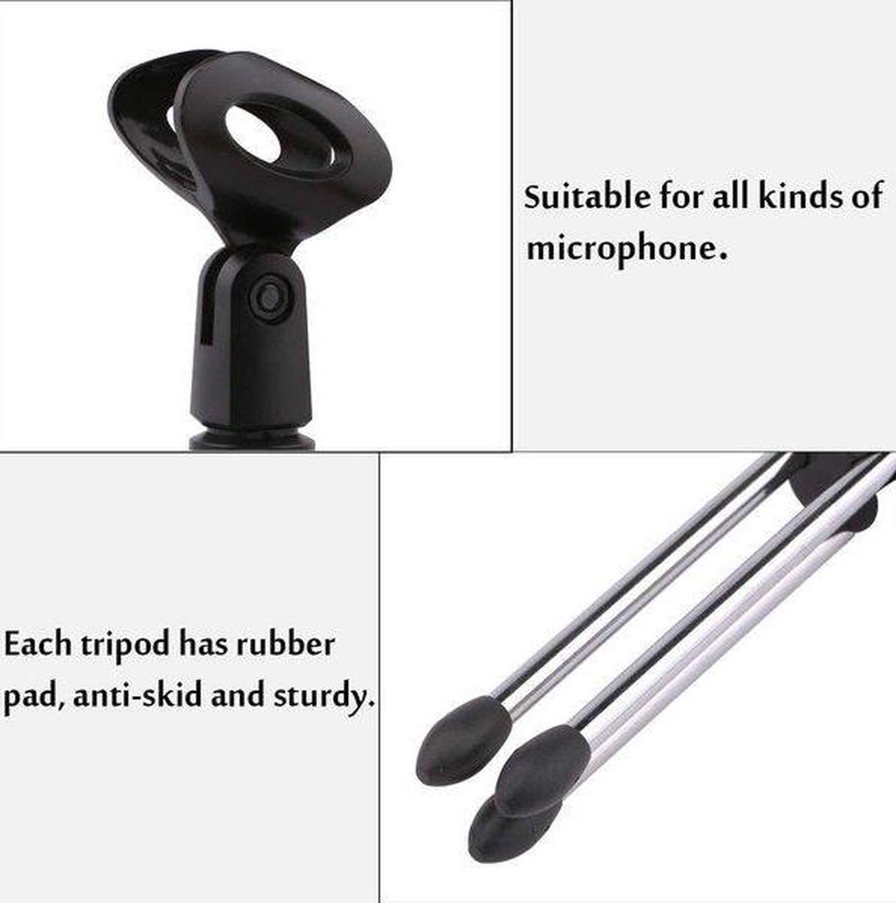 Alt view image 4 of 15 - 5 CORE MINI TRIPOD MIC STAND Microphone Stand Tripod Tabletop Desktop Mini