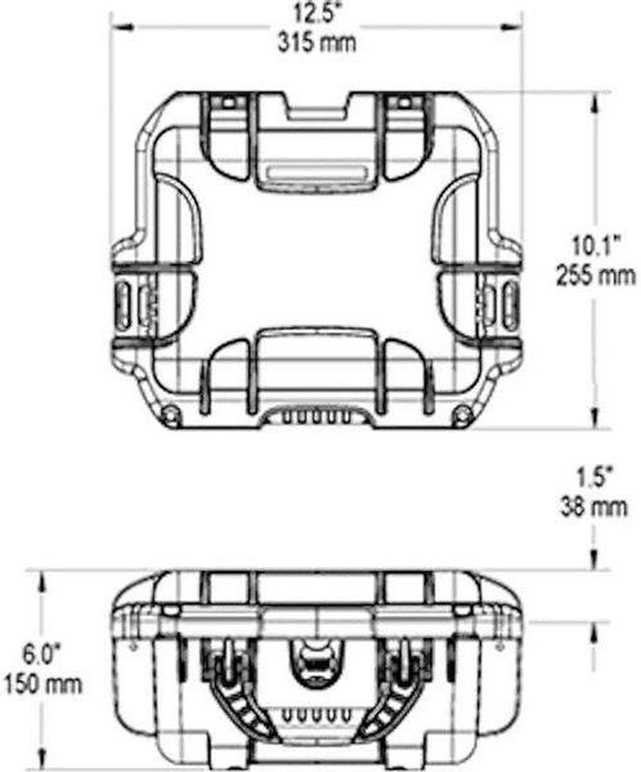 Alt view image 5 of 10 - Nanuk 905 Case w/foam - Yellow