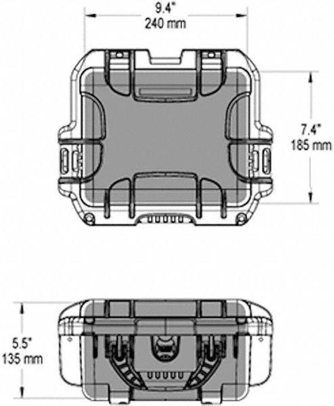 Alt view image 6 of 10 - Nanuk 905 Case w/foam - Yellow
