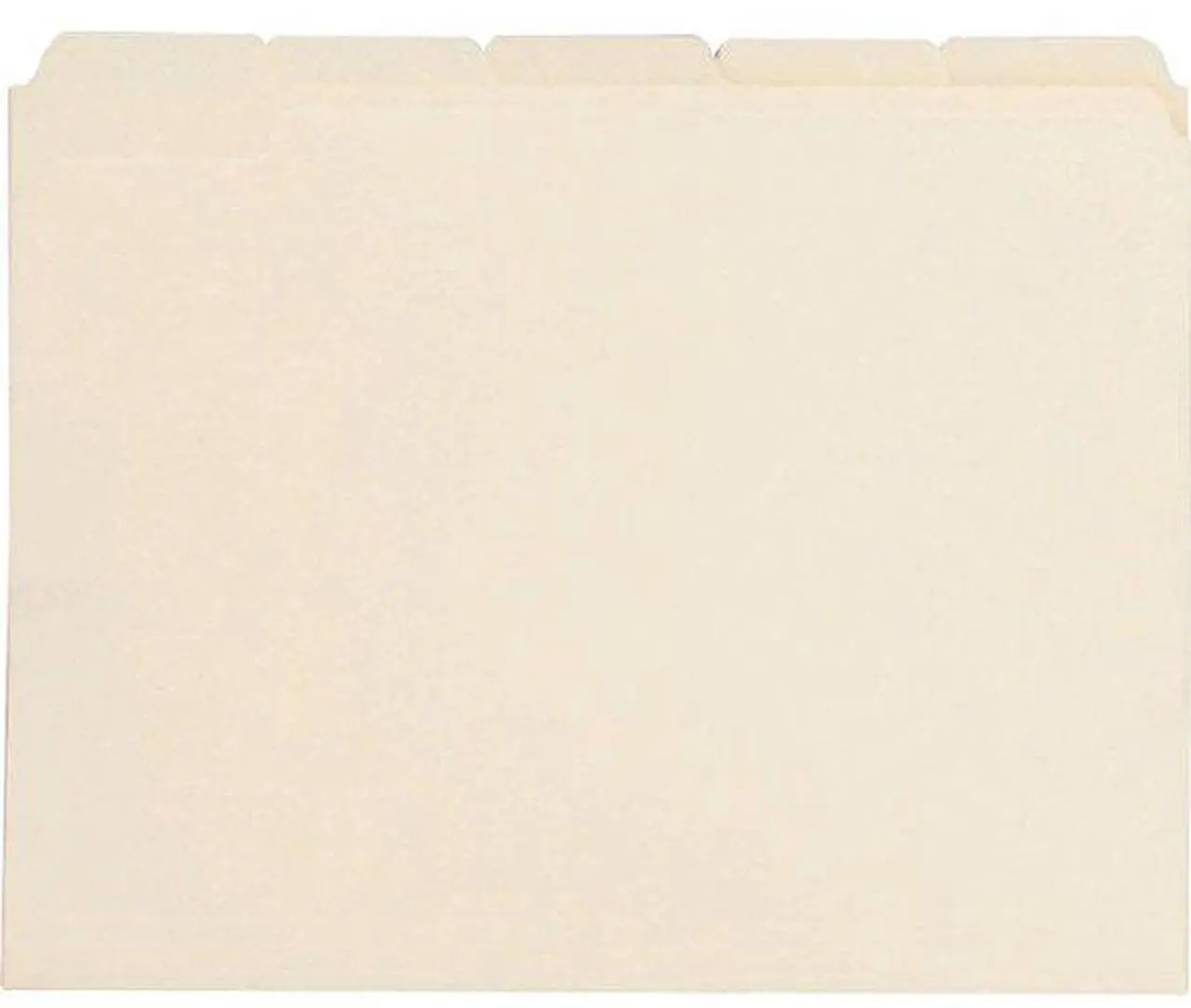 Alt view image 5 of 7 - Business Source File Folder 1/5-Cut Tab 3/4" Exp. 11 Pt. Ltr 100/BX Manila 43567