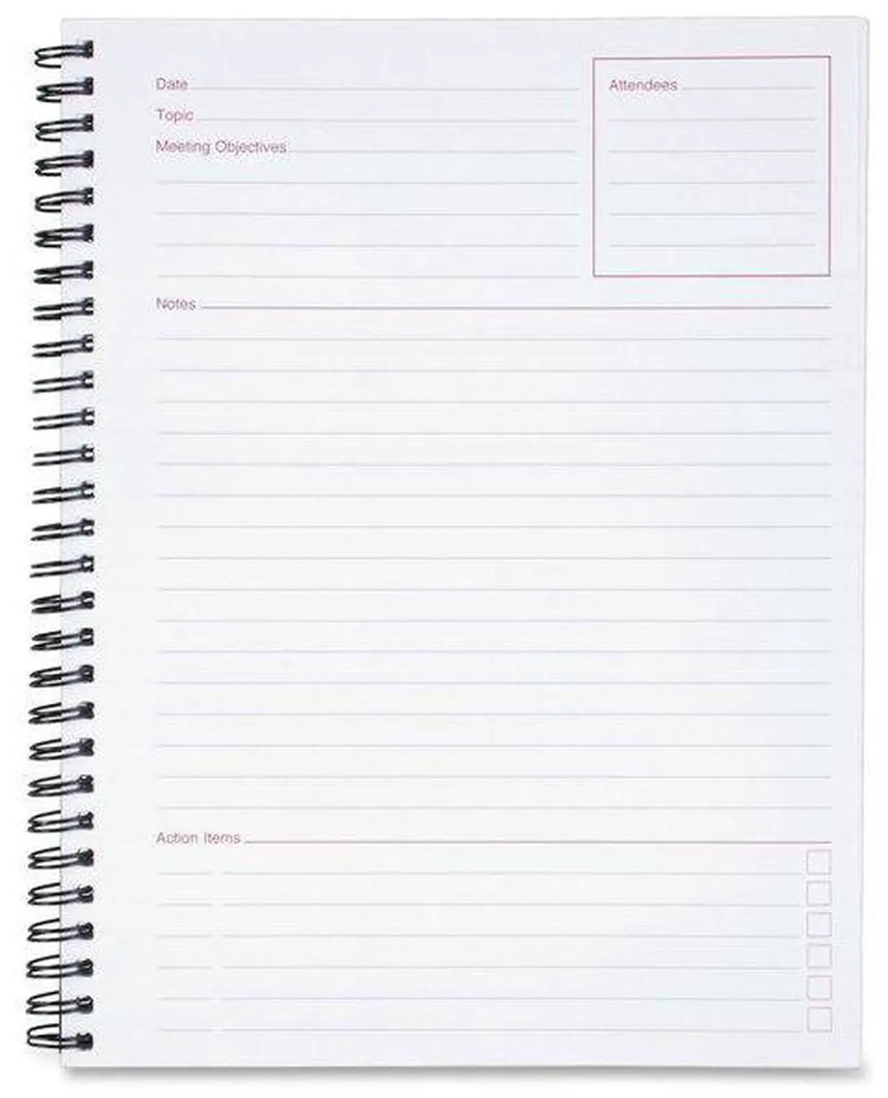 Alt view image 7 of 9 - Mead Limited Meeting Notebook 9-1/2"x7-1/4" Rld 80Pgs BK 06982