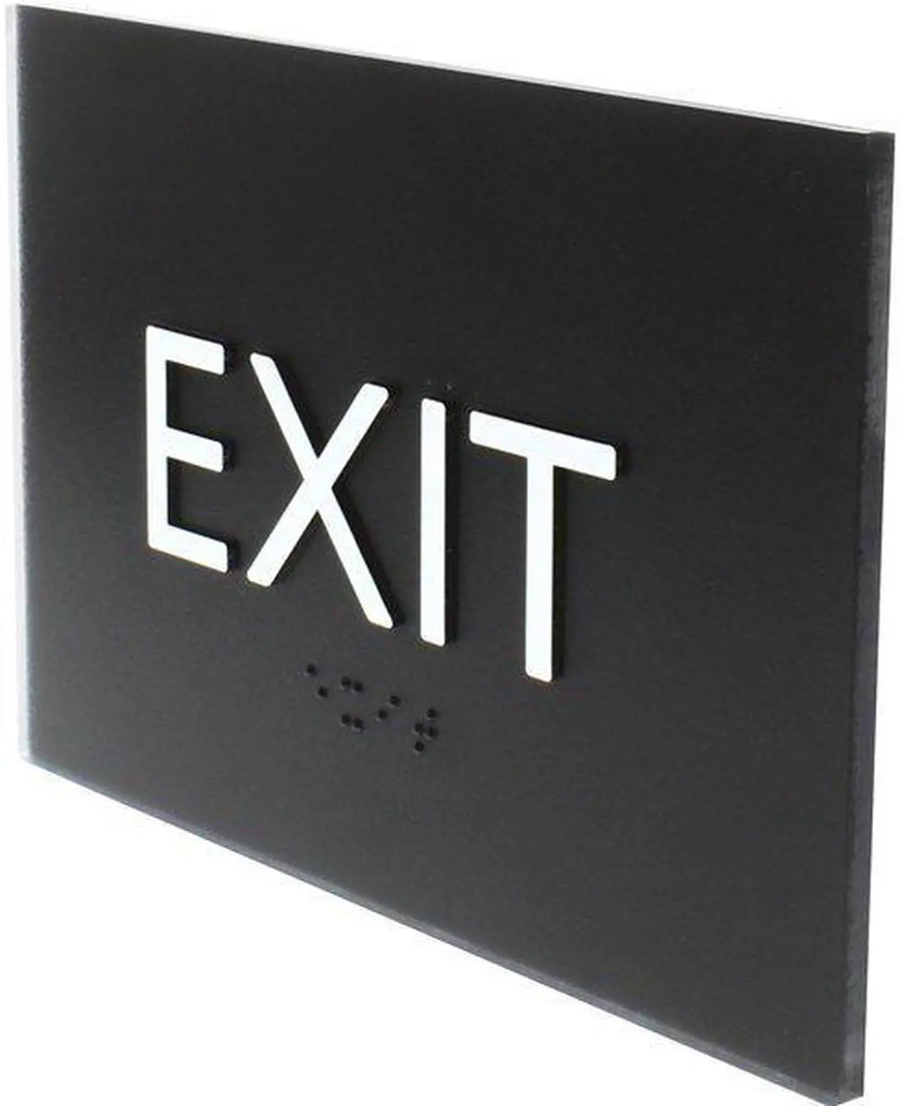 Alt view image 6 of 7 - Lorell Exit Sign, Black, 4-1/2"  x6-4/5" x 1/2", Each (LLR02671)