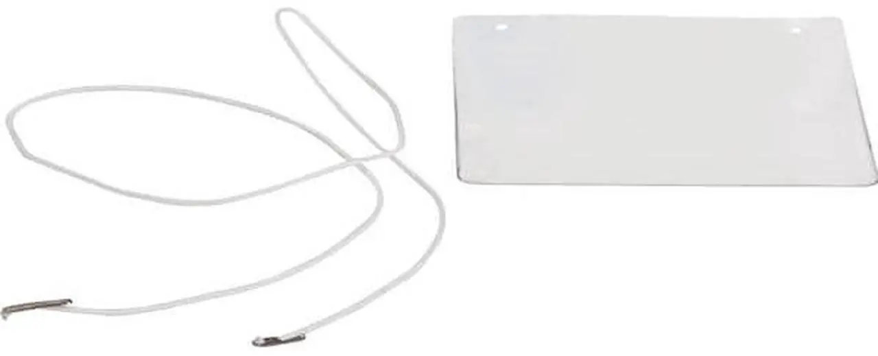 Alt view image 3 of 6 - Business Source Elastic Cord Hanging Name Badges - 50 / Box - 4" Width x 3" Height - Durable, Reusable - Plastic - White