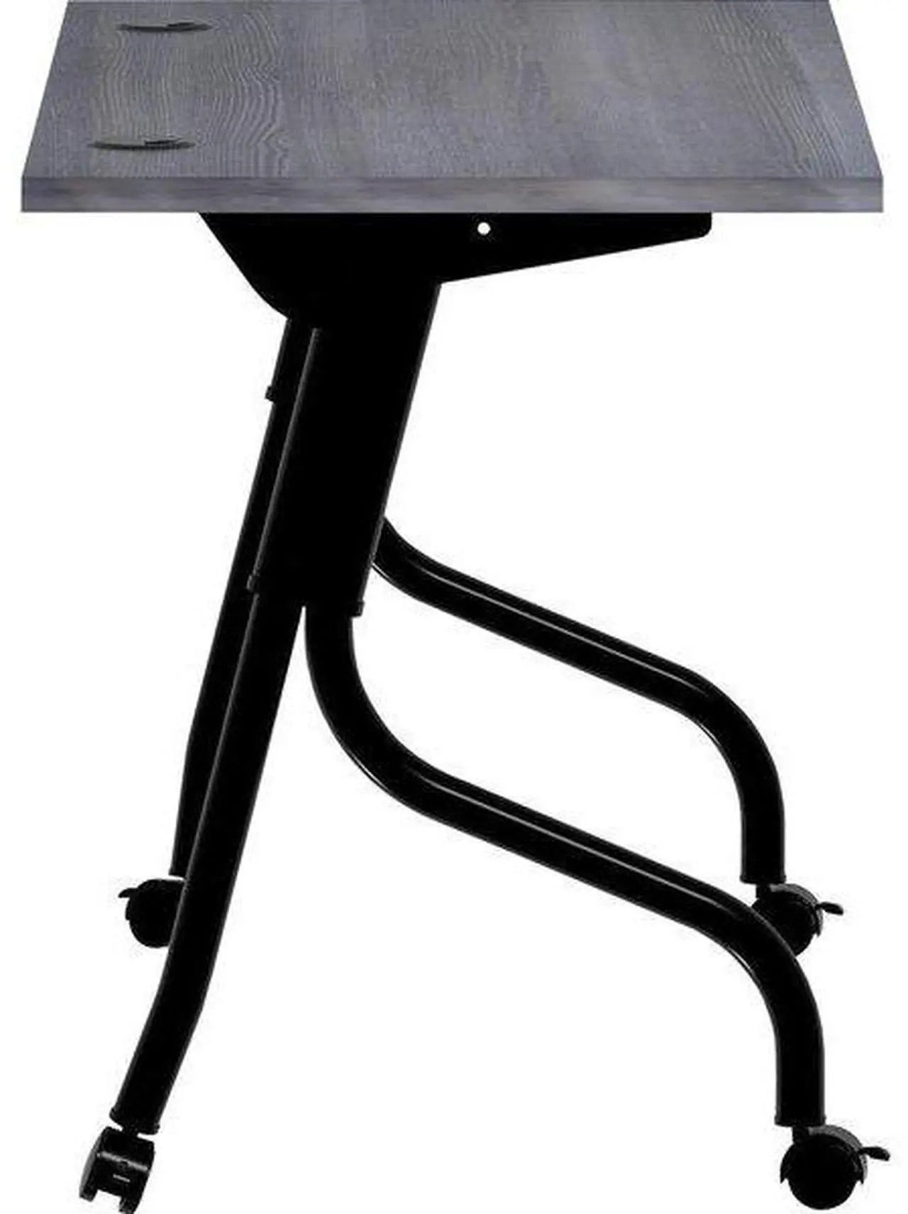 Alt view image 3 of 6 - Lorell 59489 Charcoal Flip Top Training Table