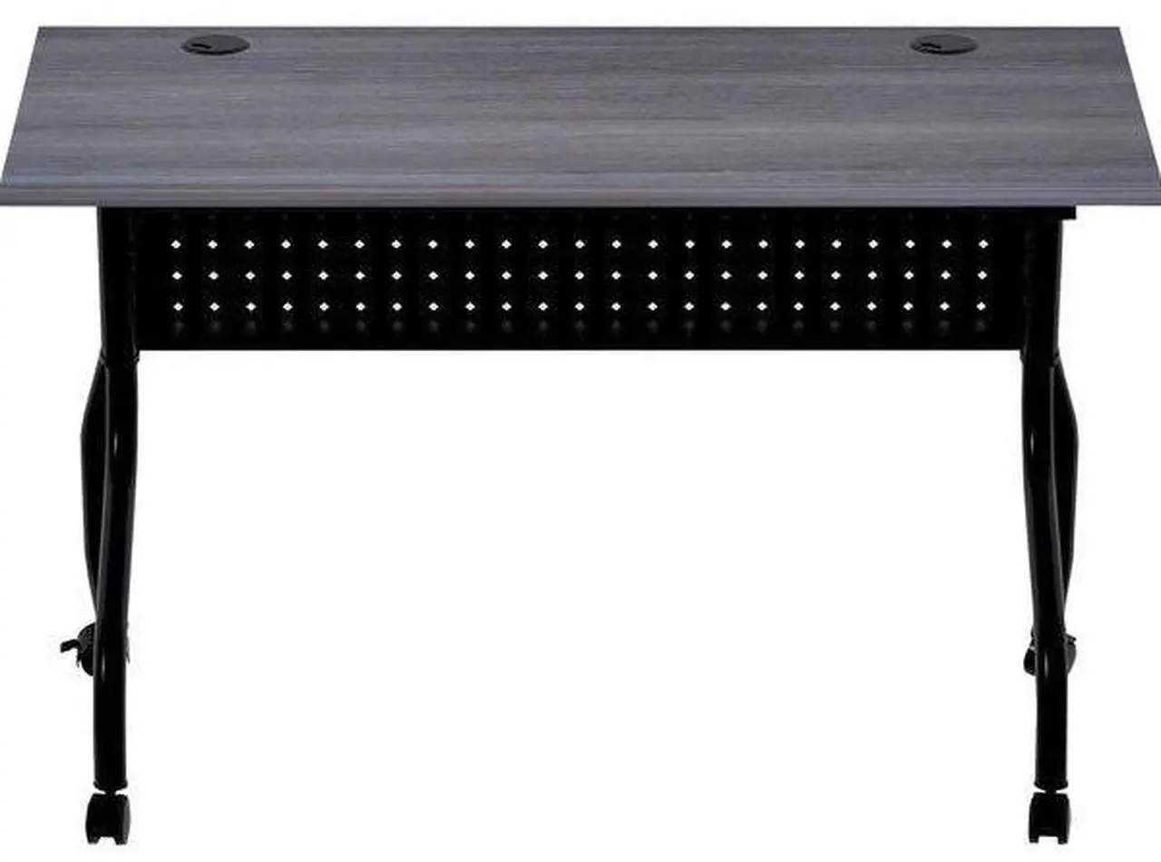 Alt view image 2 of 6 - Lorell 59489 Charcoal Flip Top Training Table