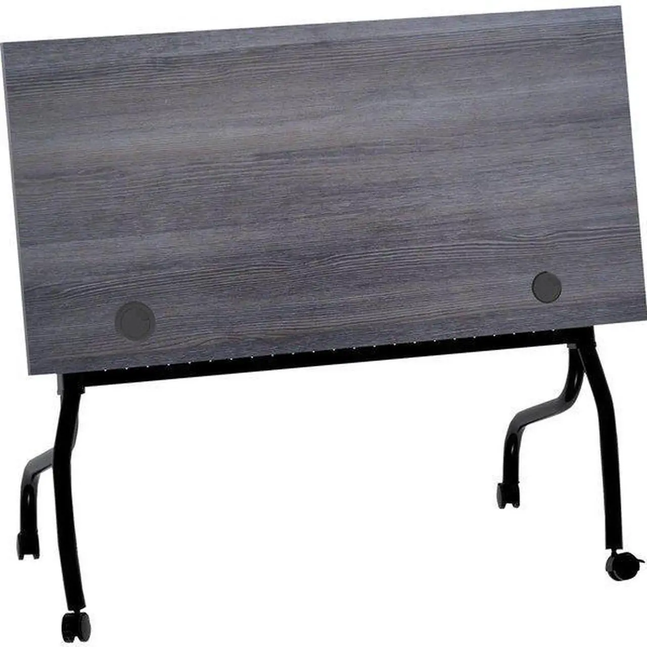 Alt view image 5 of 6 - Lorell 59489 Charcoal Flip Top Training Table