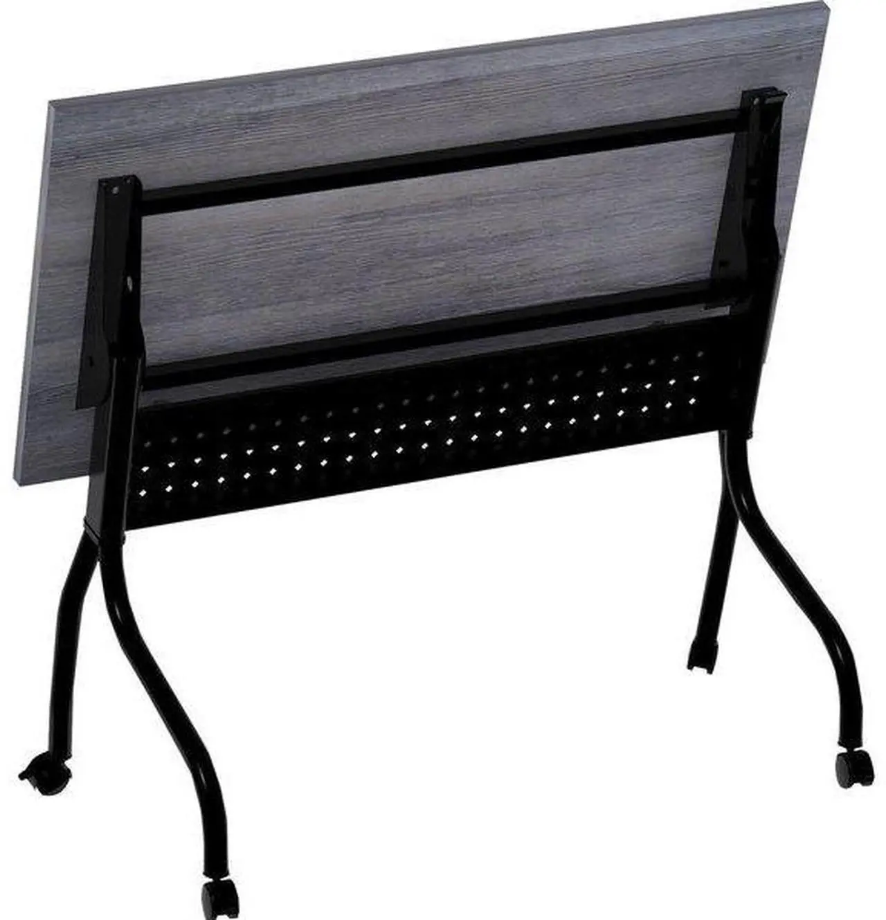 Alt view image 6 of 6 - Lorell 59489 Charcoal Flip Top Training Table
