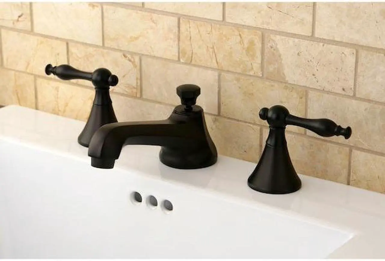 Alt view image 4 of 5 - Kingston Brass KS4475NL 8 in. Widespread Bathroom Faucet, Oil Rubbed Bronze