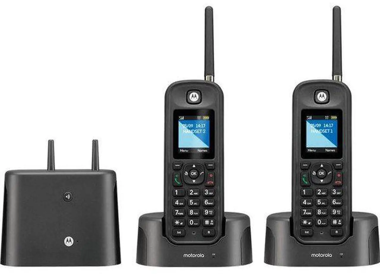 Alt view image 13 of 16 - motorola o211 indoor/outdoor digital cordless phone with answering machine