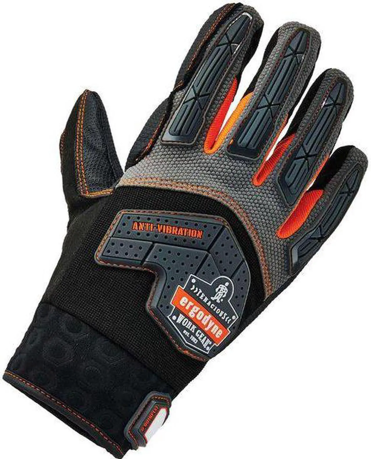 Alt view image 2 of 2 - PROFLEX BY ERGODYNE 17305 Anti-Vibration Gloves,Black,XL,PR