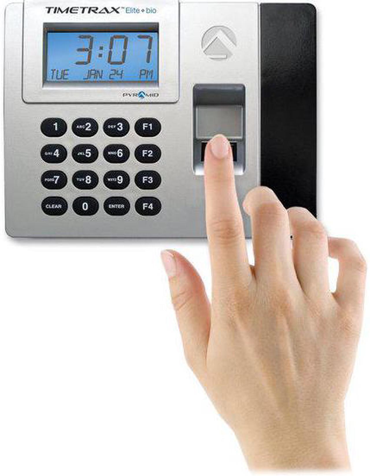 Alt view image 8 of 11 - PYRAMID TTELITEEK Biometric Time Clock System,Digital,