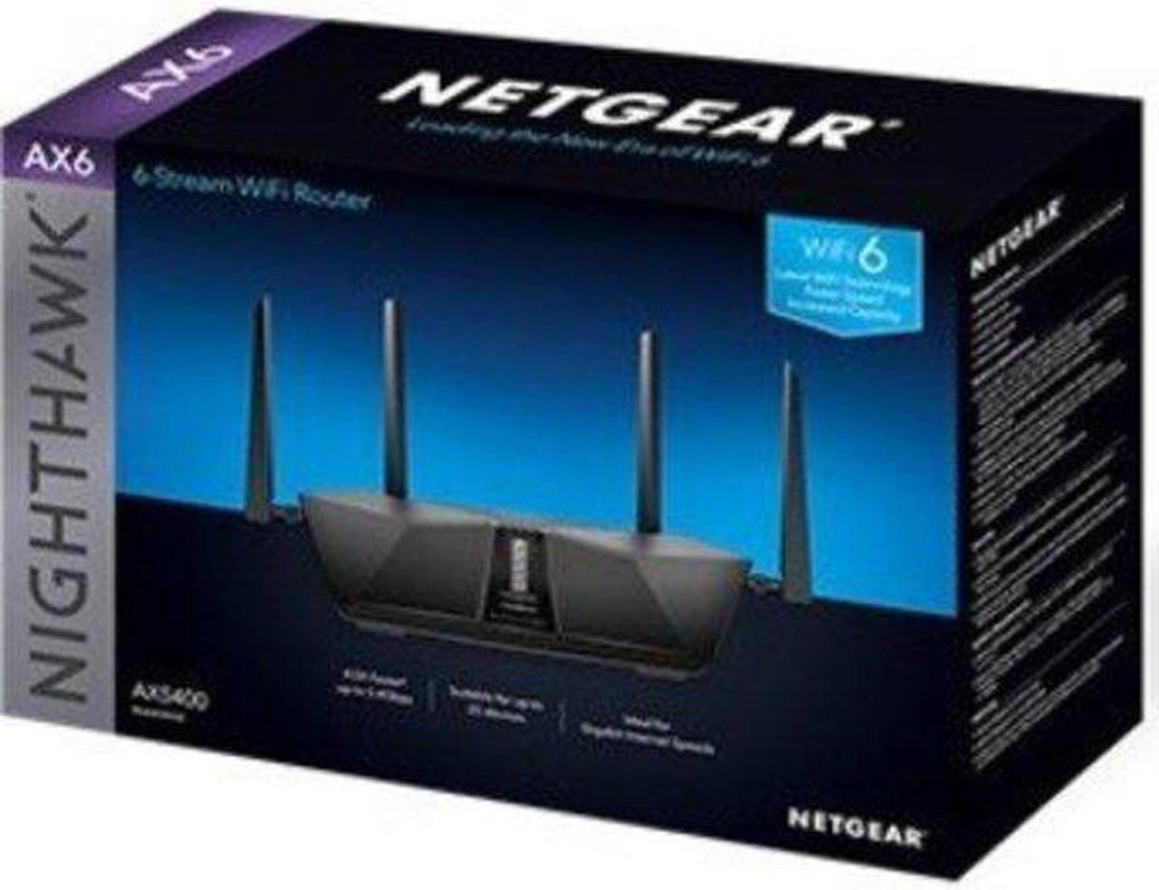 Alt view image 19 of 20 - NETGEAR RAX50-100NAS Nighthawk AX5400 WiFi 6 Router
