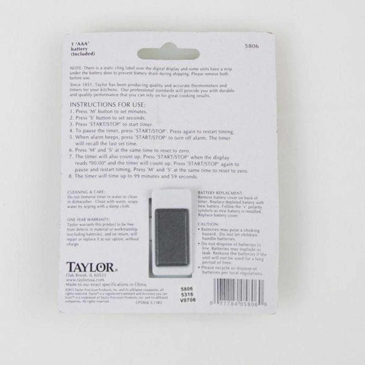 Alt view image 16 of 18 - Taylor 5806 Precision Digital Timer