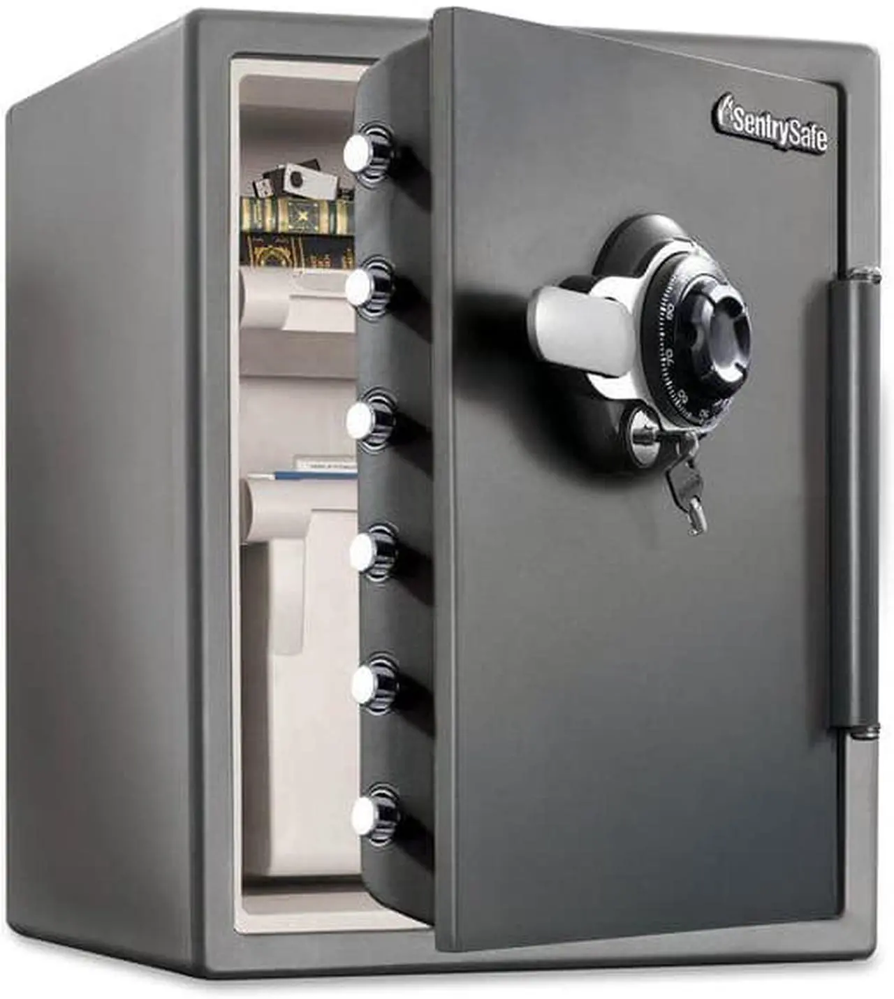Alt view image 6 of 6 - SENTRY SAFE SFW205DPB Fire Safe,2.05 cu ft,Gray