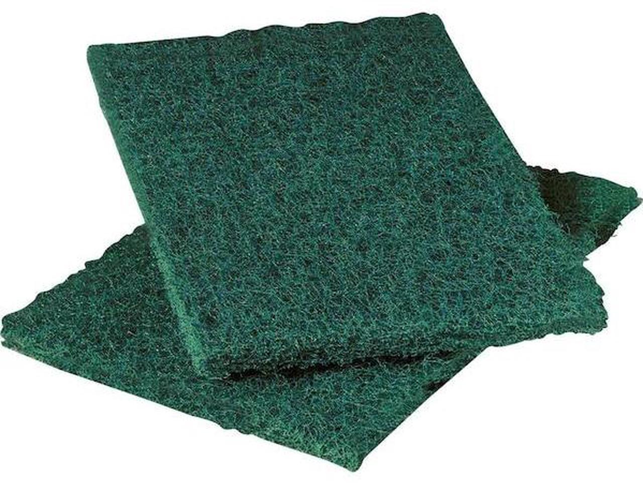 Alt view image 5 of 10 - Scotch-Brite PROFESSIONAL Commercial Heavy-Duty Scouring Pad 86 Green 6 x 9 12/Pack