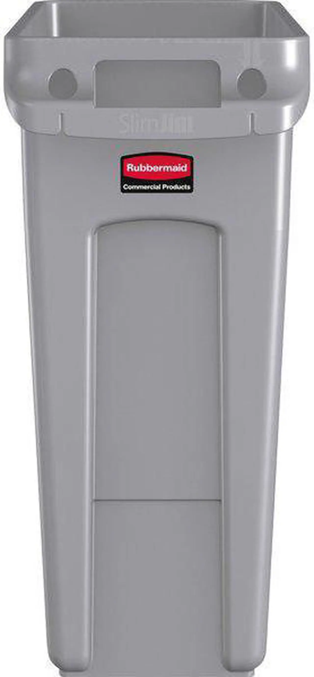 Alt view image 6 of 8 - RUBBERMAID COMMERCIAL 1971258 16 gal Rectangular Trash Can, Gray, 11 in Dia,