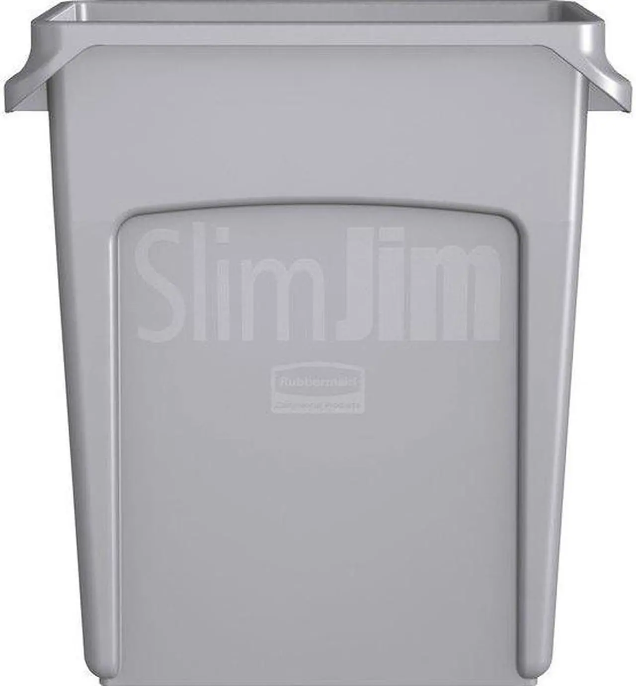 Alt view image 7 of 8 - RUBBERMAID COMMERCIAL 1971258 16 gal Rectangular Trash Can, Gray, 11 in Dia,