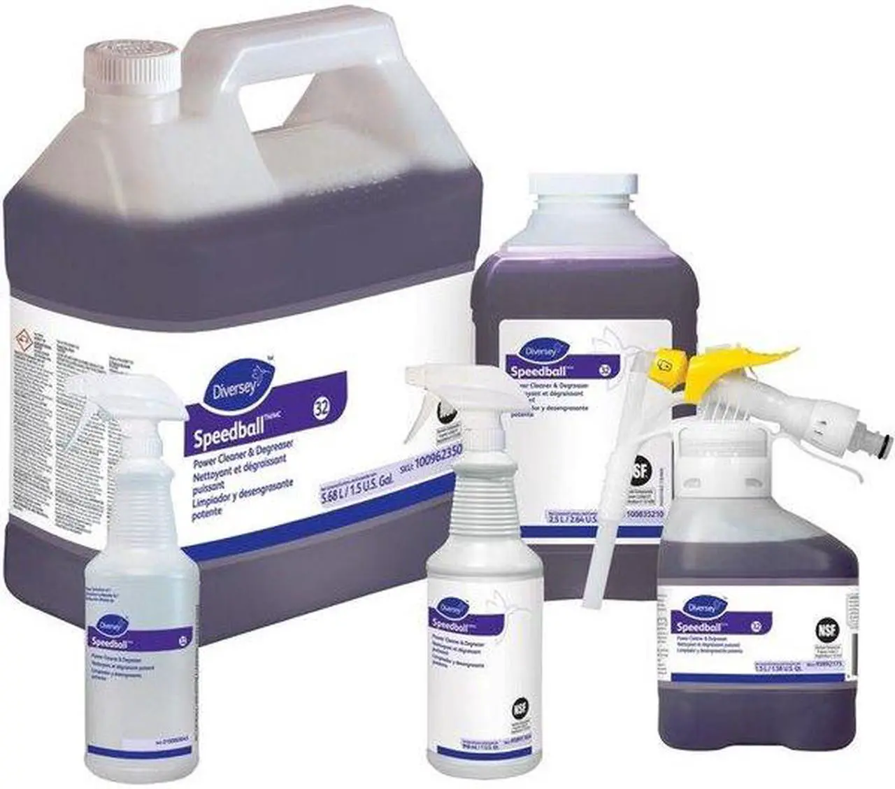 Alt view image 7 of 9 - Diversey 5891164 Speedball 2000 Heavy-Duty Cleaner, Citrus, Liquid, 1qt. Spray Bottle