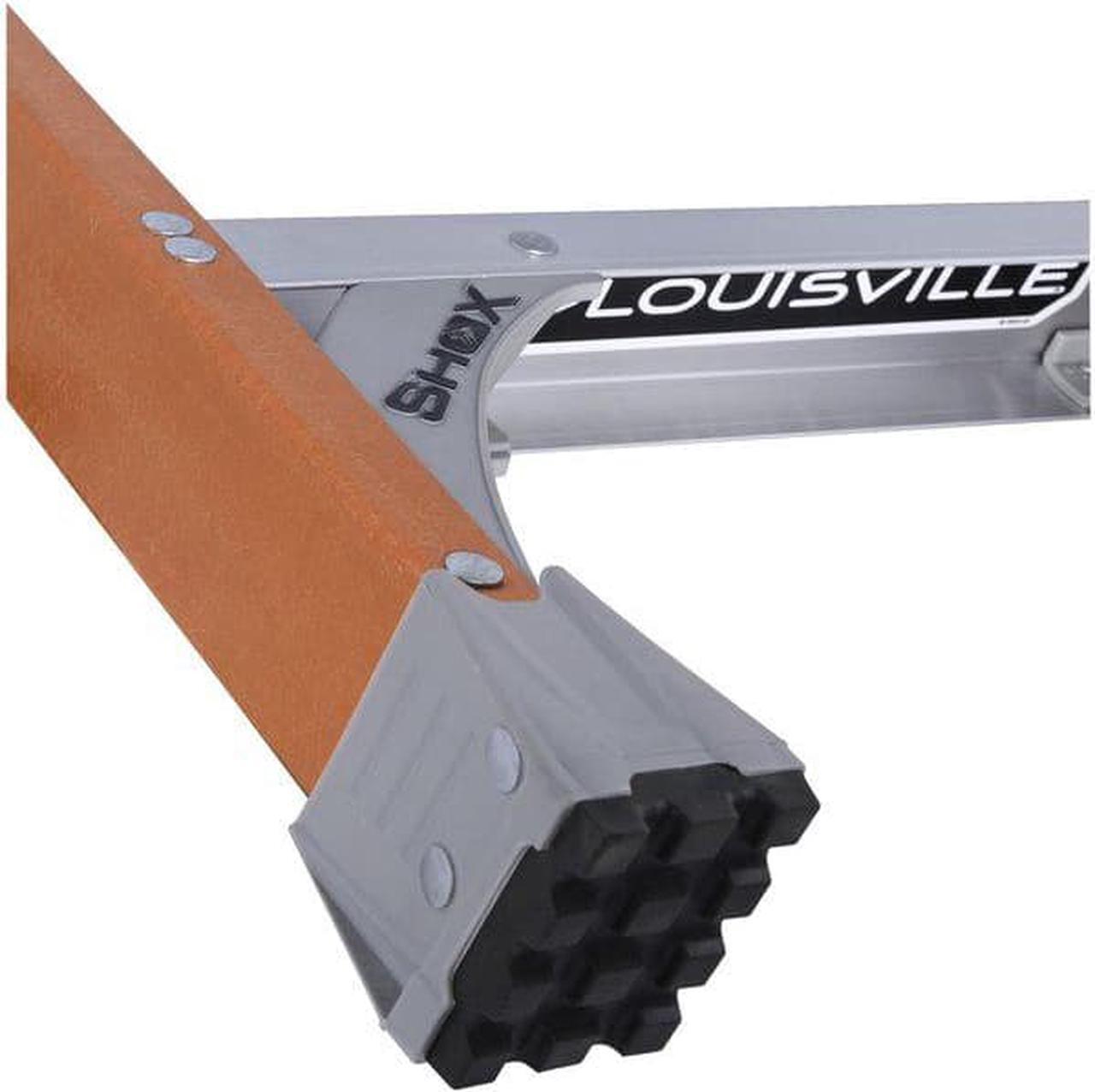 Alt view image 15 of 20 - Louisville Fiberglass Heavy Duty Step Ladder 50" 3-Step Orange FS1504