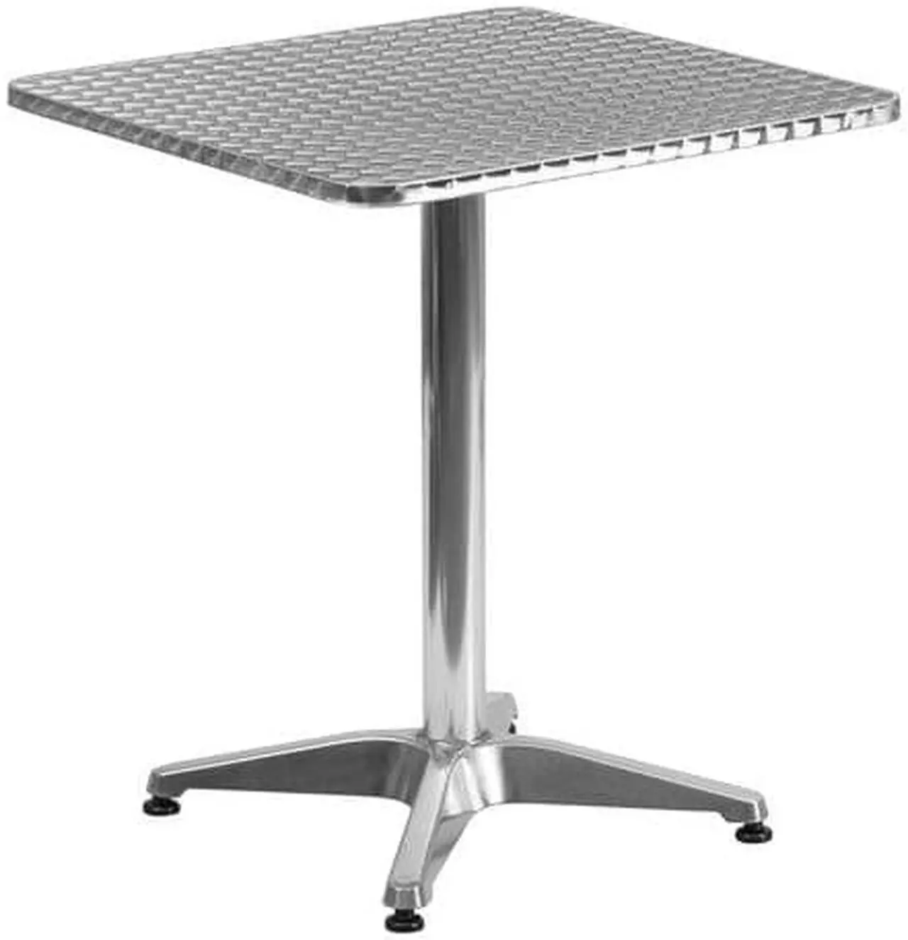 Alt view image 11 of 20 - 23.5'' Square Aluminum Indoor-Outdoor Table with Base