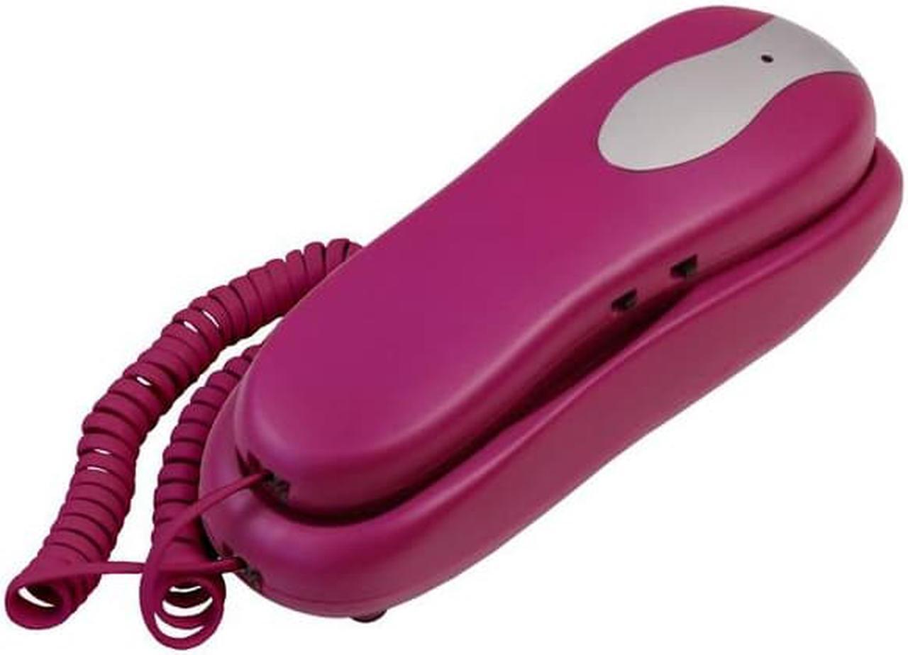 Alt view image 3 of 6 - slimline purple colored phone for wall or desk with memory
