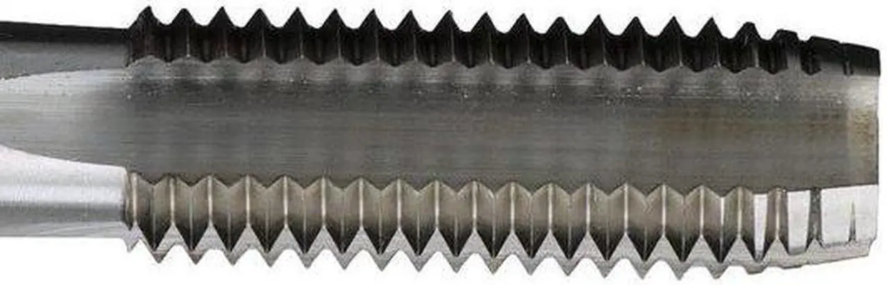 Alt view image 5 of 9 - Drill America T/A Series High-Speed Steel Hand Threading Tap, Uncoated (Bright) Finish, Round with Square End Shank, Plug Chamfer, 1-1/2"-6 Size (Pack of 1)