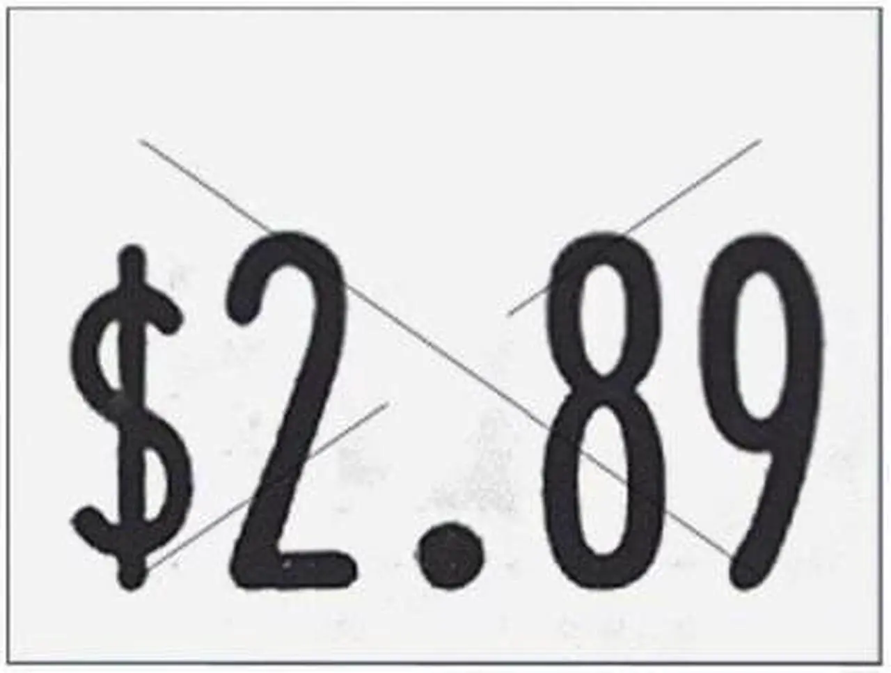 Alt view image 3 of 3 - GARVEY 90944 Pricing Label Kit,1-Line,White,PK3