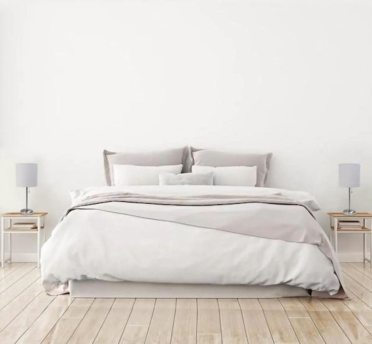 Alt view image 15 of 16 - LimeLights Stick Lamp with Charging Outlet and Fabric Shade Two Pack Set