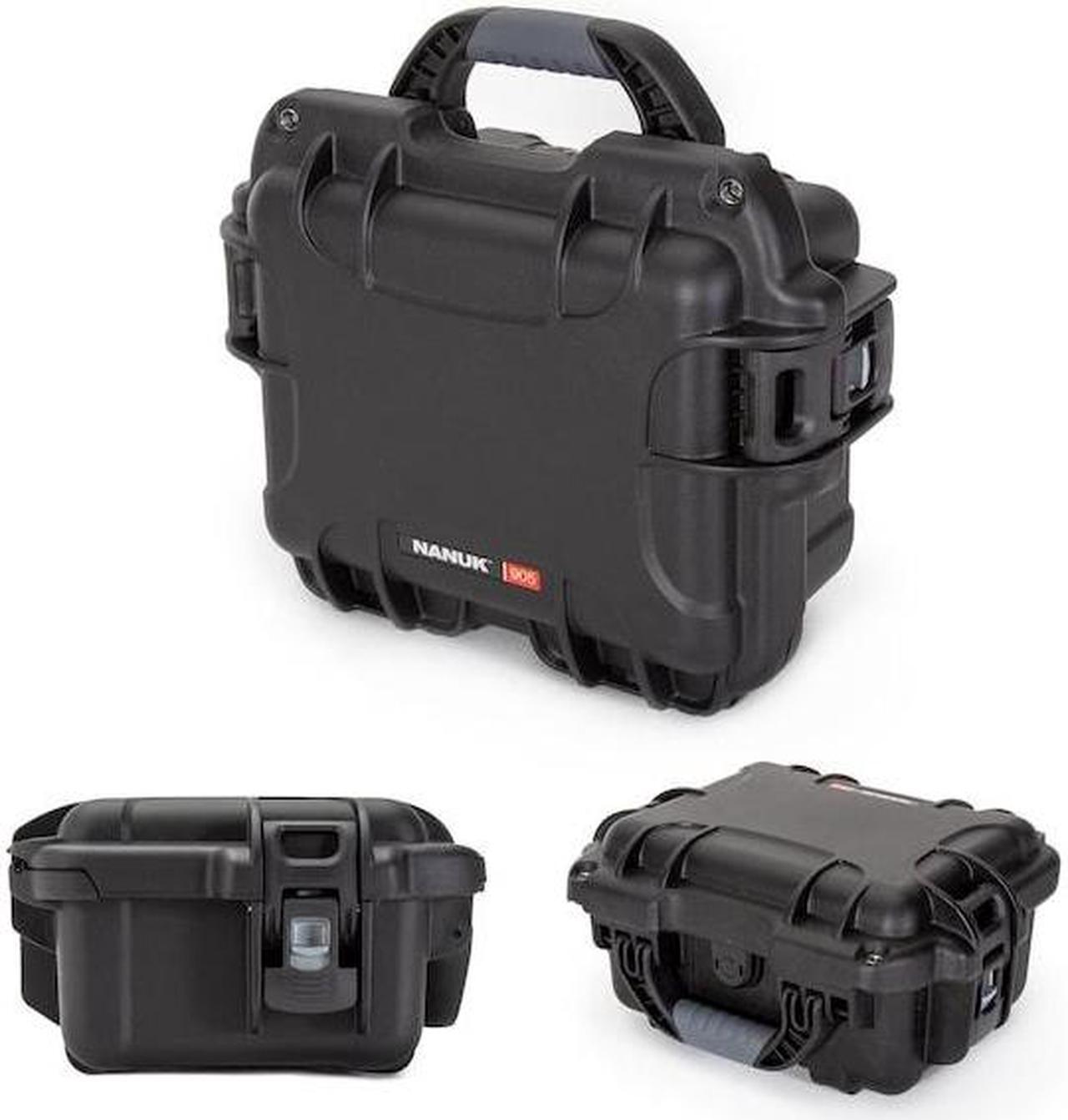 Alt view image 7 of 9 - Nanuk Small Series 905 Lightweight NK-7 Resin Waterproof Protective Case with Foam for Point & Shoot Camera or Binoculars, Black
