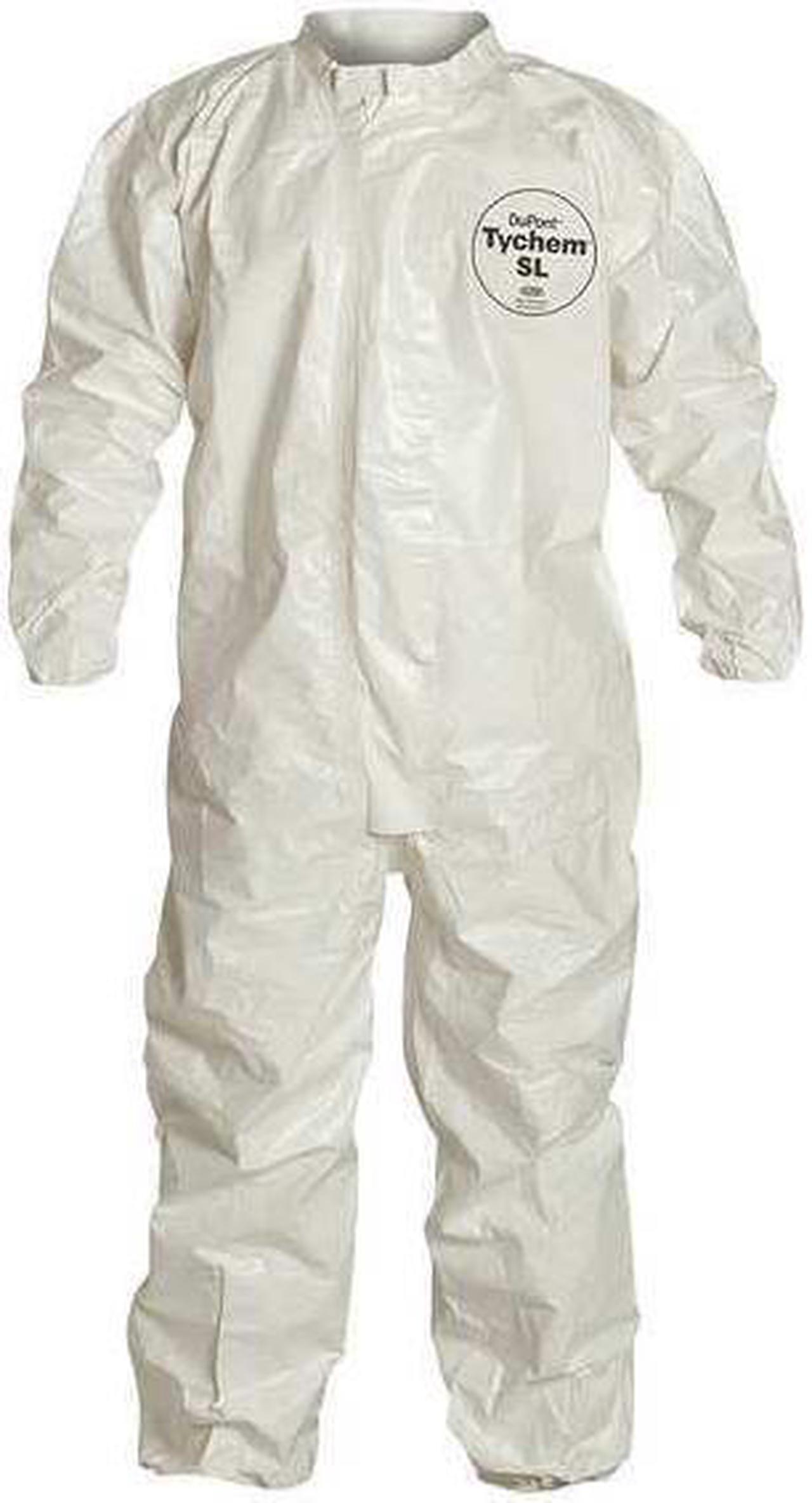 Alt view image 10 of 10 - TYCHEM® 4000, COVERALL, ZIPPER FRONT, ELASTIC WRIST AND ANKLE, STORMFLAP