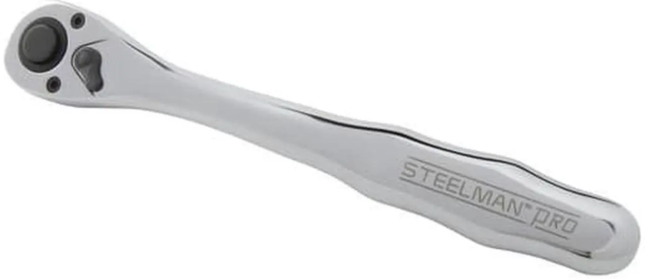 Alt view image 3 of 8 - STEELMAN PRO 78241 72-Tooth 1/2-Inch Drive Thin Profile Ratchet with Offset Handle
