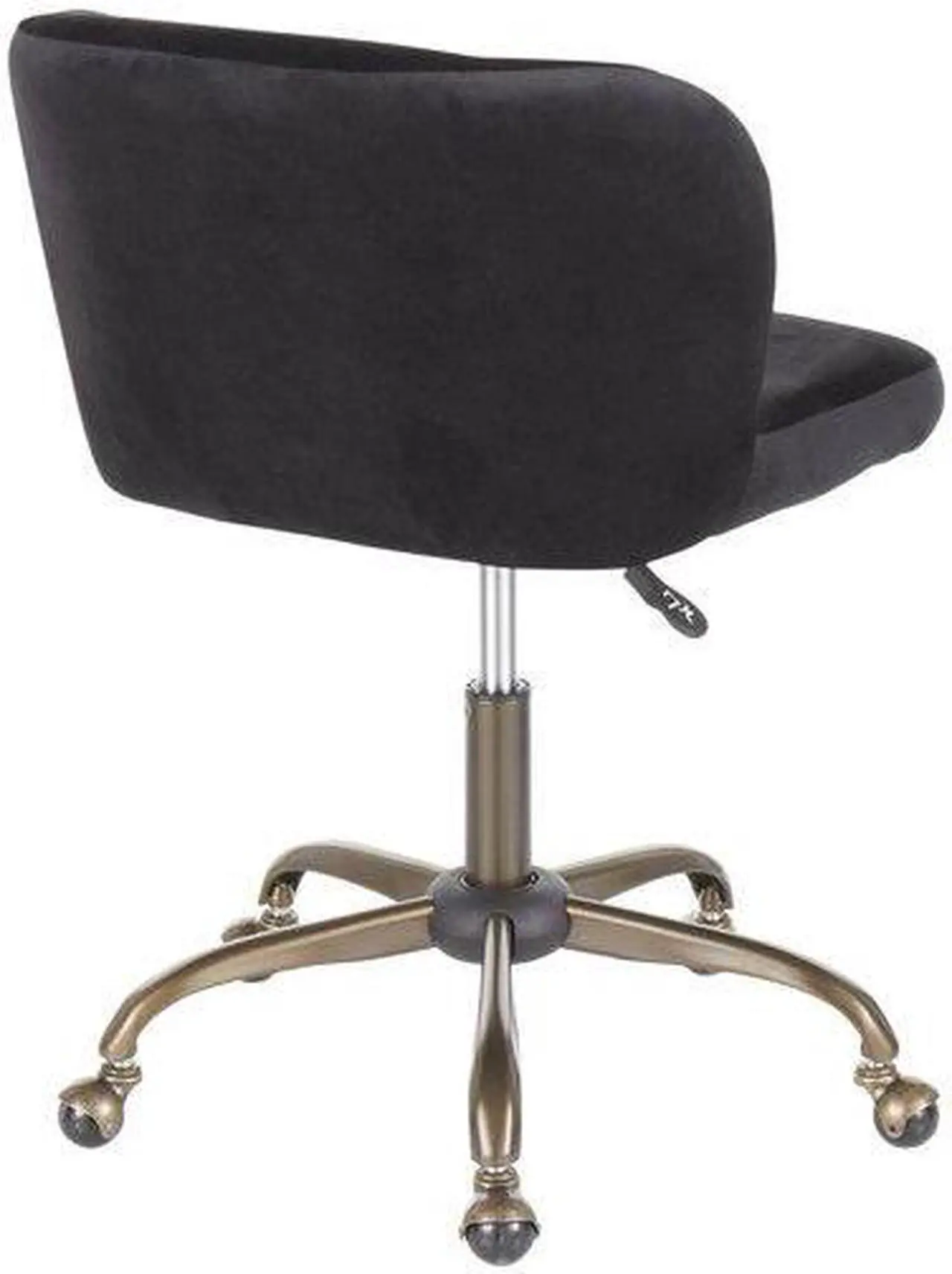 Alt view image 6 of 8 - LumiSource Fran contemporary Task chair in Black Velvet