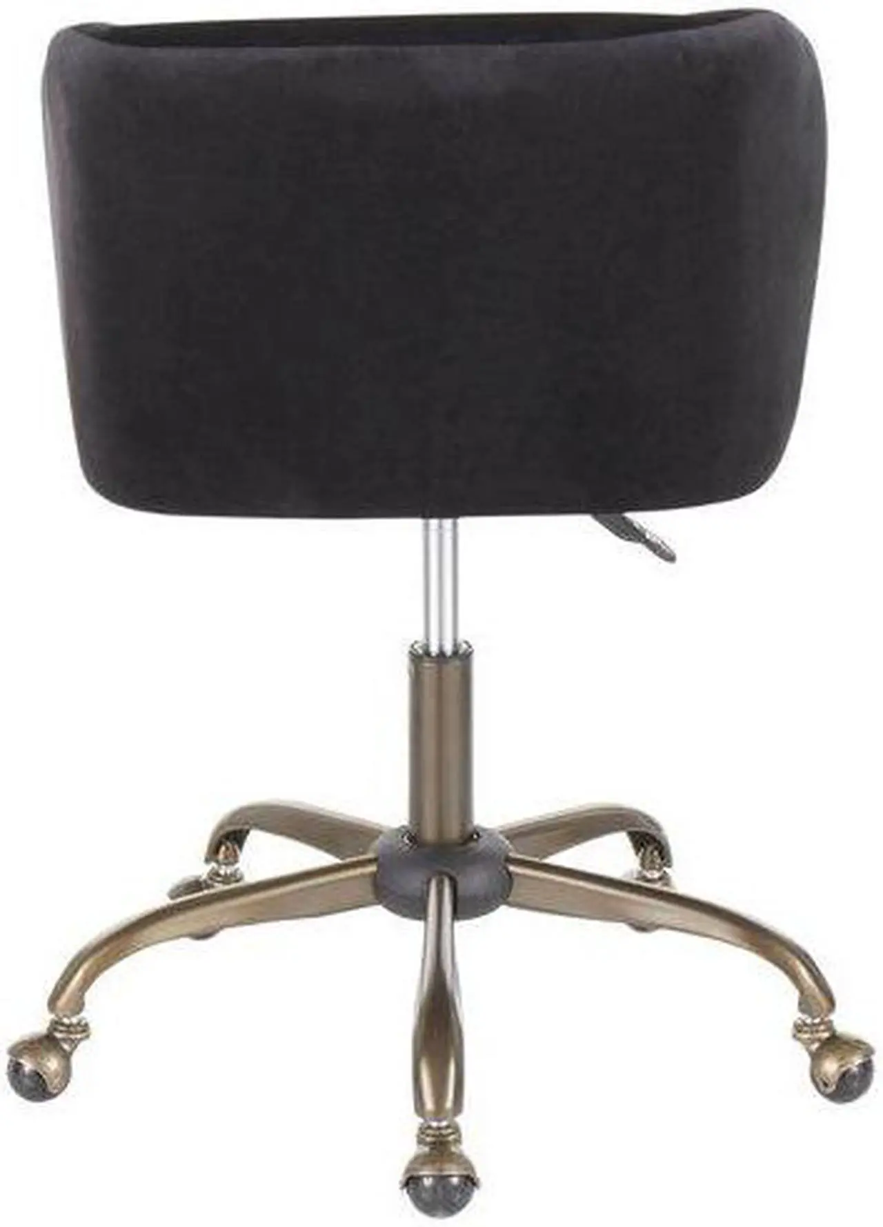 Alt view image 7 of 8 - LumiSource Fran contemporary Task chair in Black Velvet