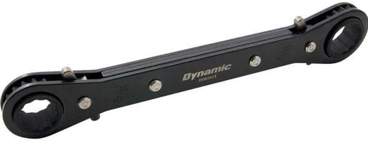 Alt view image 4 of 8 - dynamic 5 piece sae double box end, reversible ratcheting wrench set, straight
